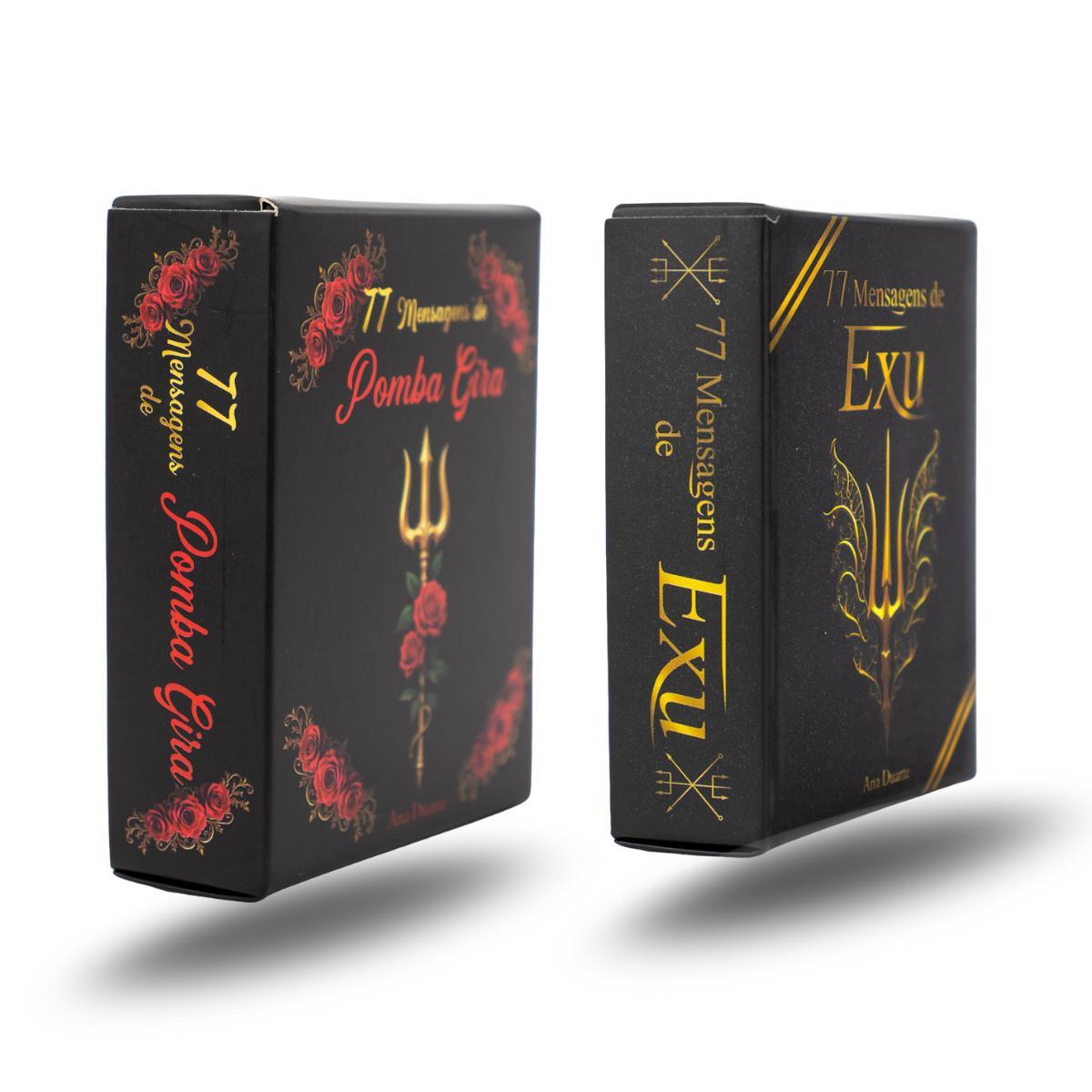 Miniatura Kit Com 2 Box 77 Mensagens Diárias De Pomba Gira E Exu