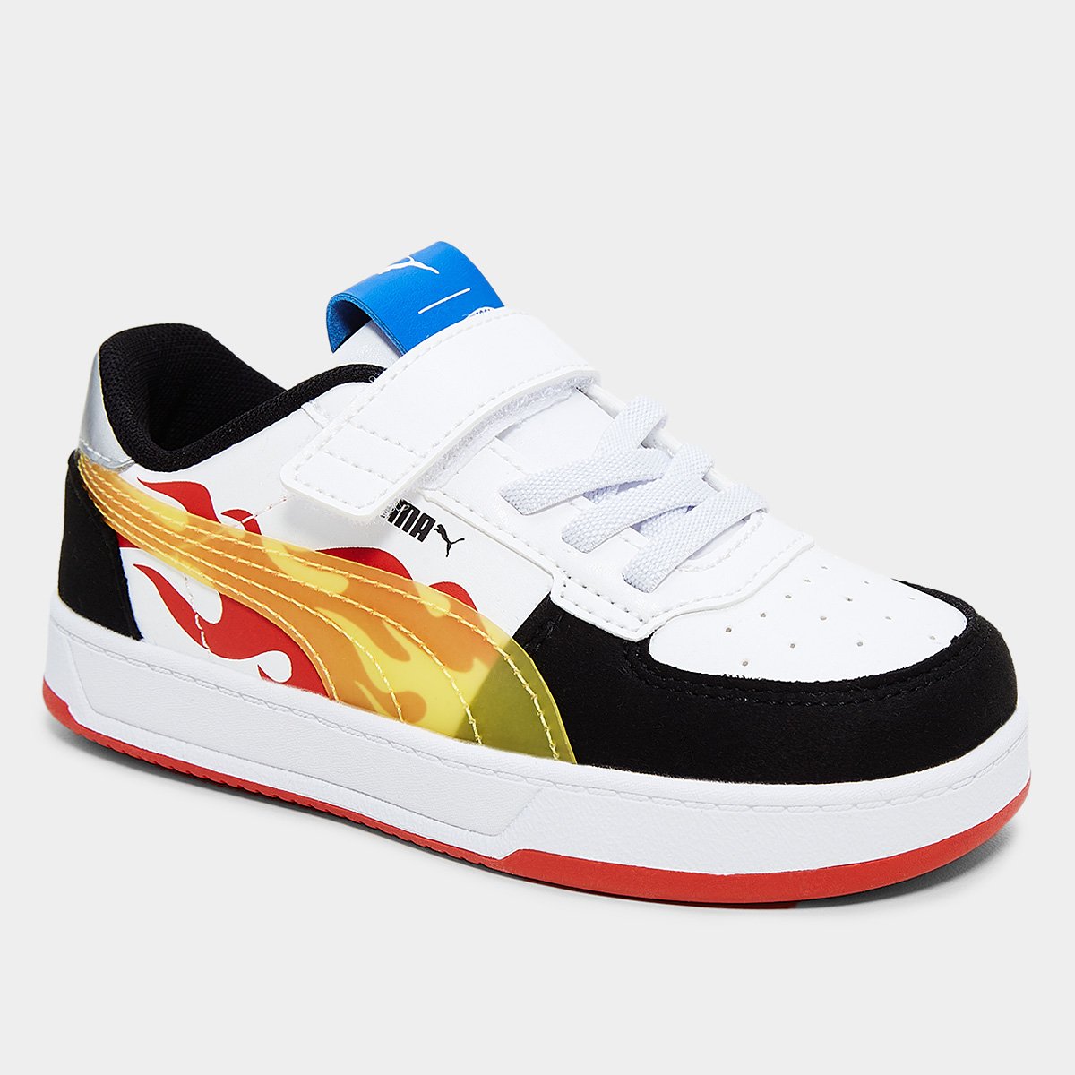 Miniatura Tênis Infantil Puma Caven 2.0 Hot Wheels Preto+Vermelho - 26
