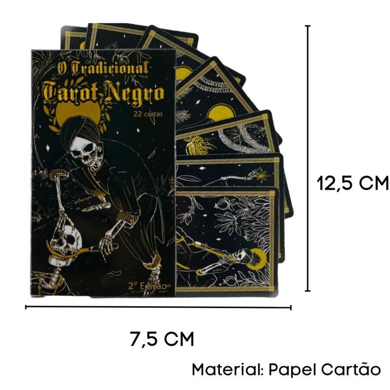Miniatura Kit Com 6 Baralhos O Tarot Negro 22 Cartas 2 Ed