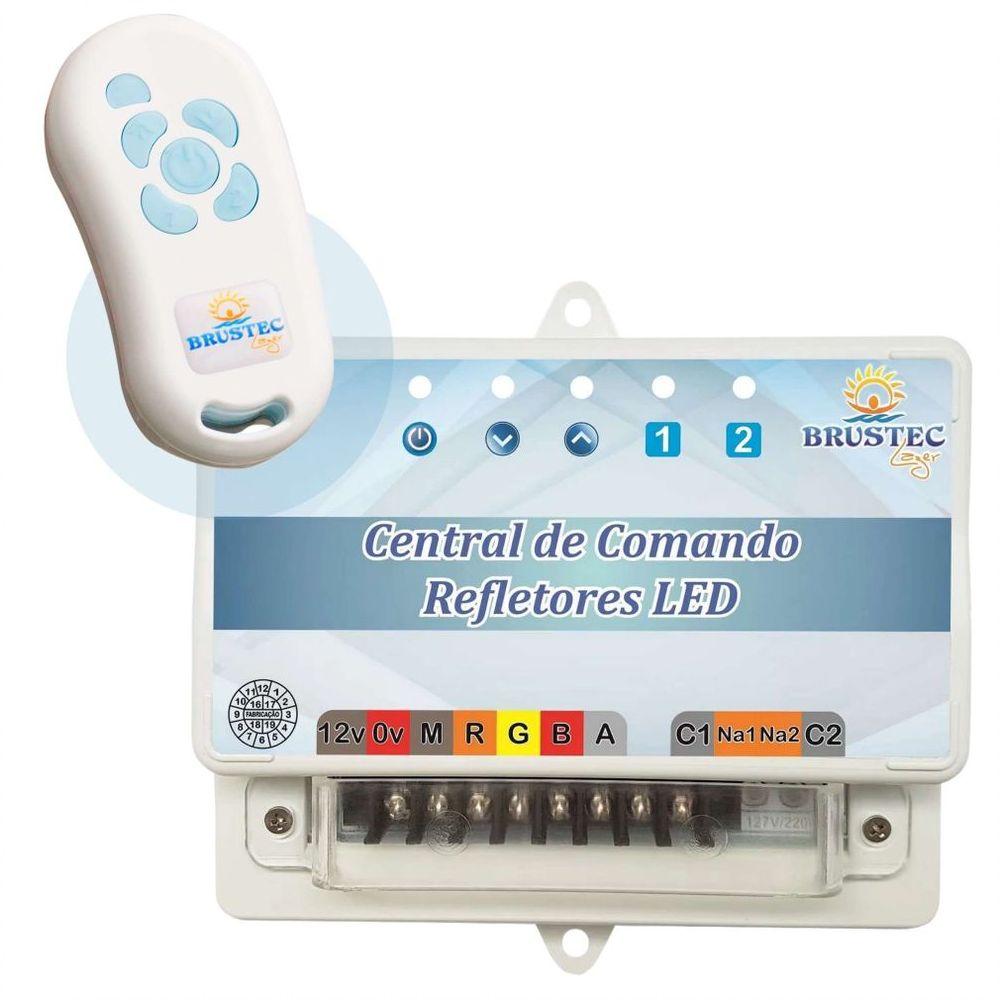 Miniatura Central De Comando Luxo Rítmica Para Iluminação Colorida Rgb De Piscina 20A