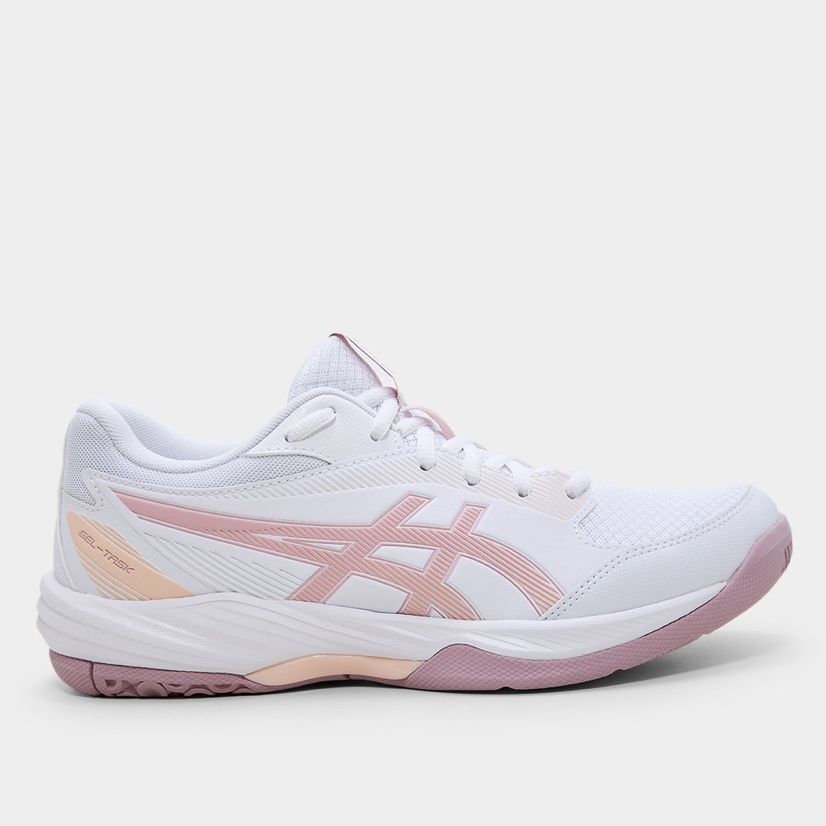 Miniatura Tênis Asics Gel-Task 4 Feminino Branco+Bege - 34