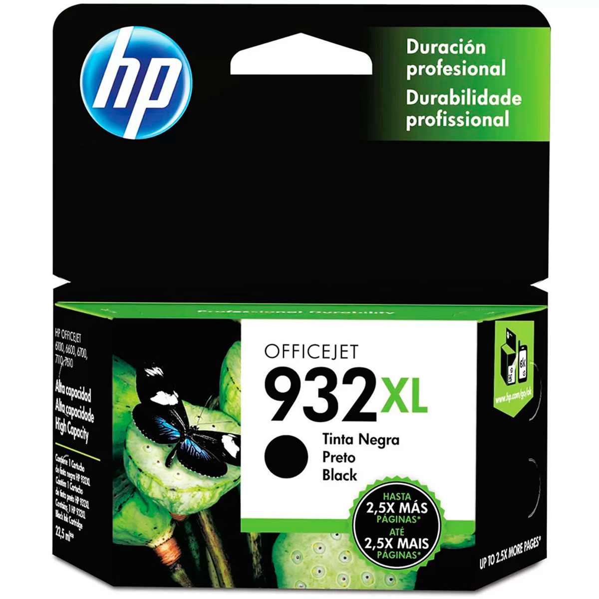 Miniatura Cartucho 932XL preto CN053AL HP