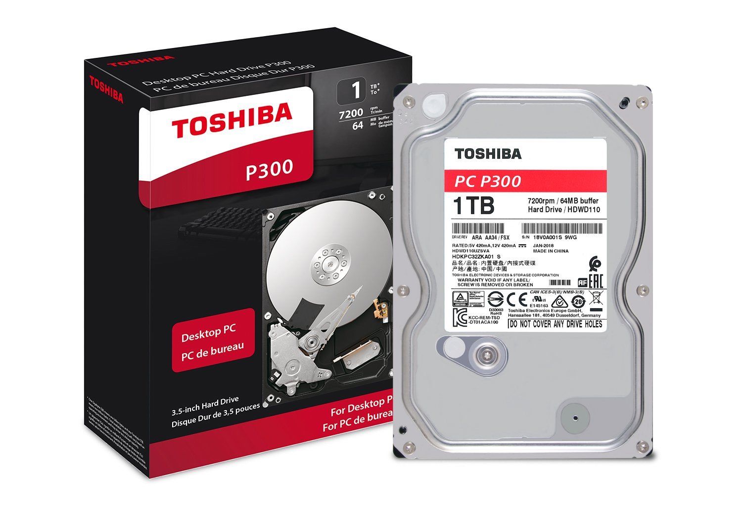 Miniatura HD interno Toshiba 1Tb Sata III 7200rpm