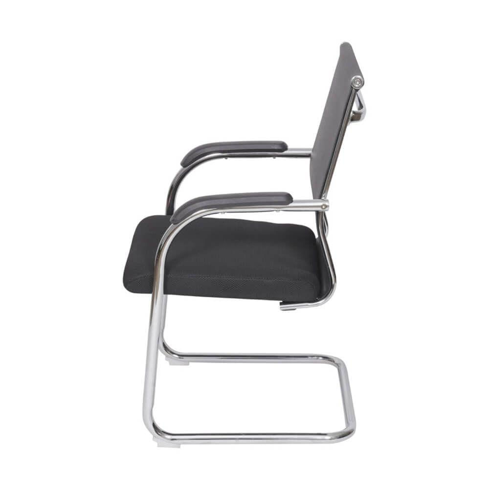 Miniatura Cadeira De Escritório Roma Fixa - Preta