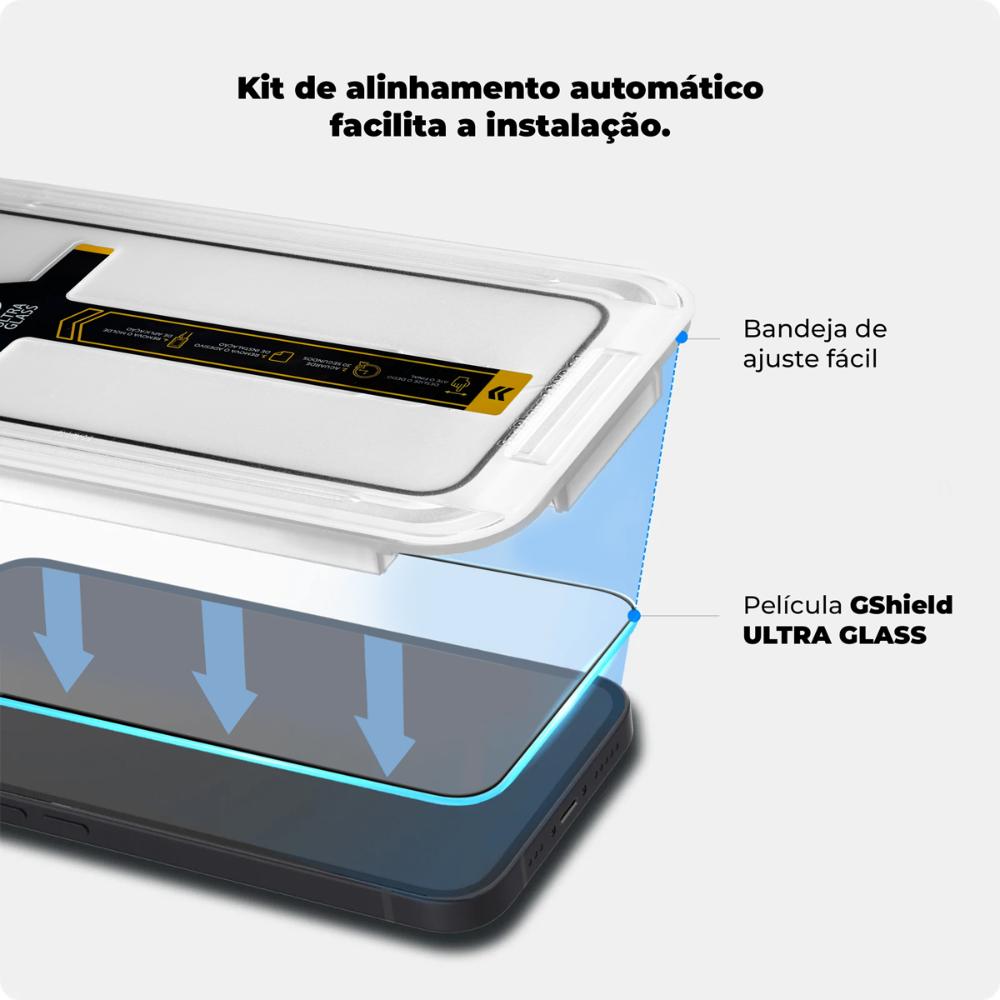 Miniatura Película para iPhone XS Max - Ultra Glass - Preta - Gshield