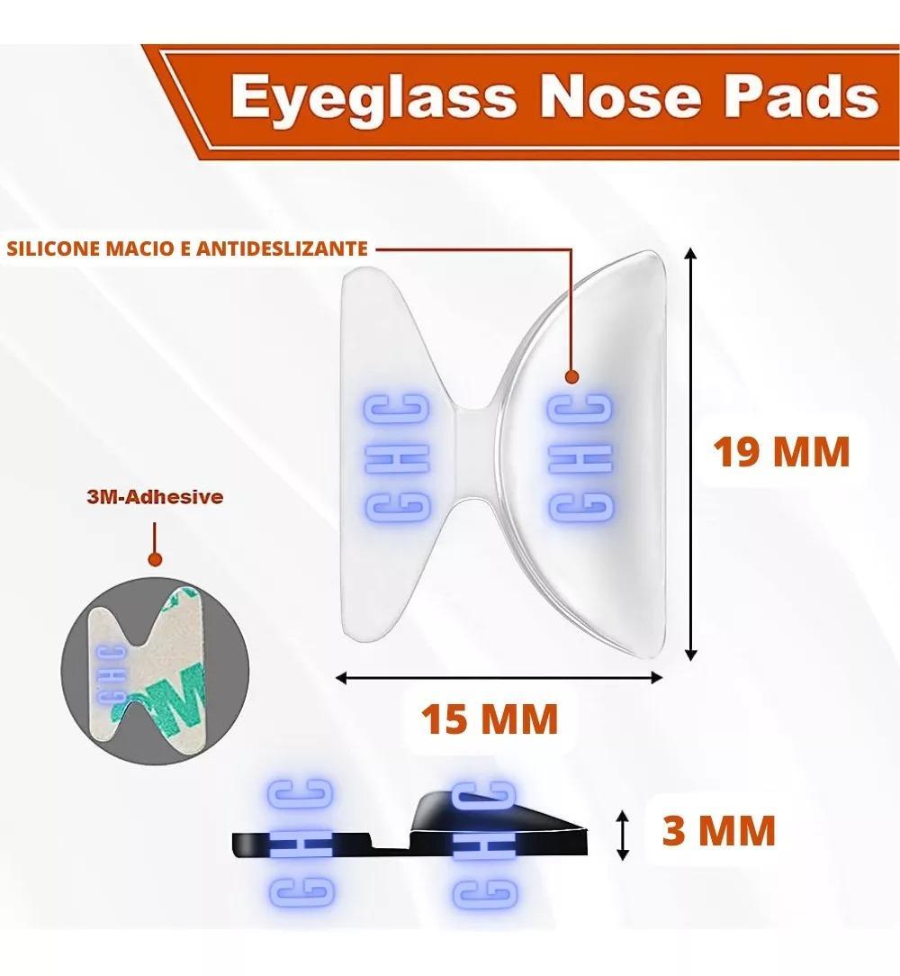 Miniatura Plaqueta Silicone Acetato Óculos Preta Lua 3,5mm