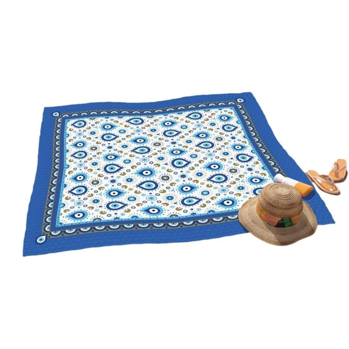 Miniatura Toalha De Praia Grande Talismã 1,50M Quadrada Areia Lepper