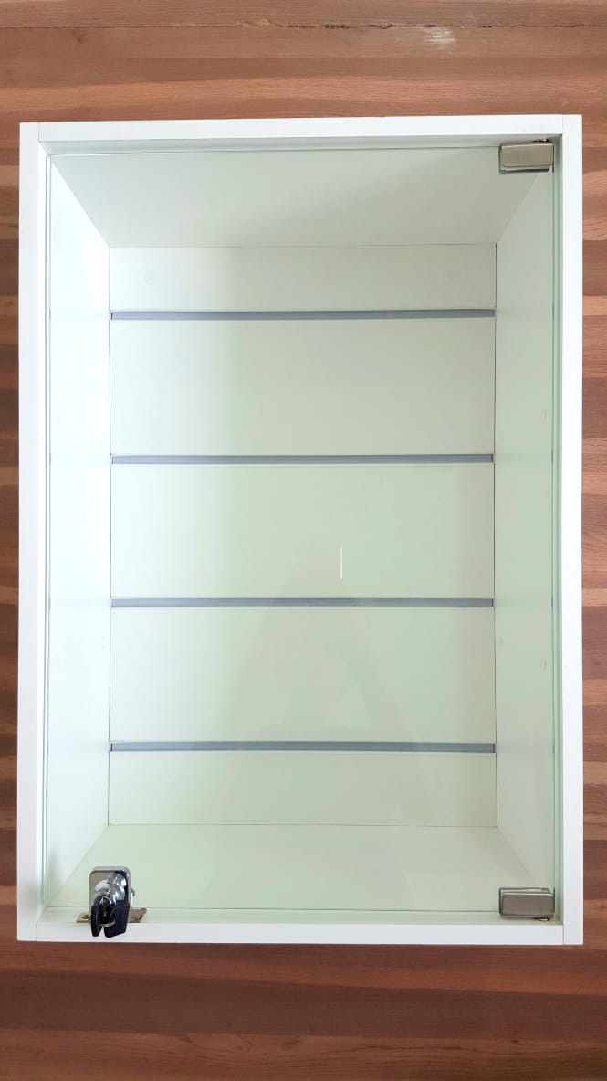 Miniatura Painel Canaletado Vitrine Expositora Para Lojas Porta Vidro