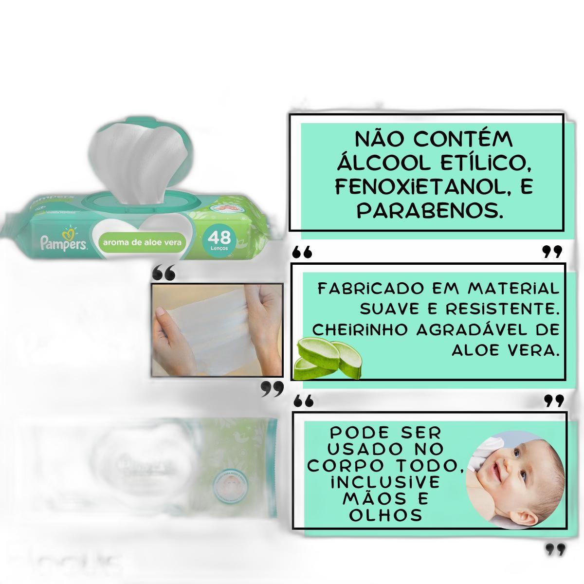 Kit Pampers Baby Sabonete Liquido Lenços Umedecidos Bebê
