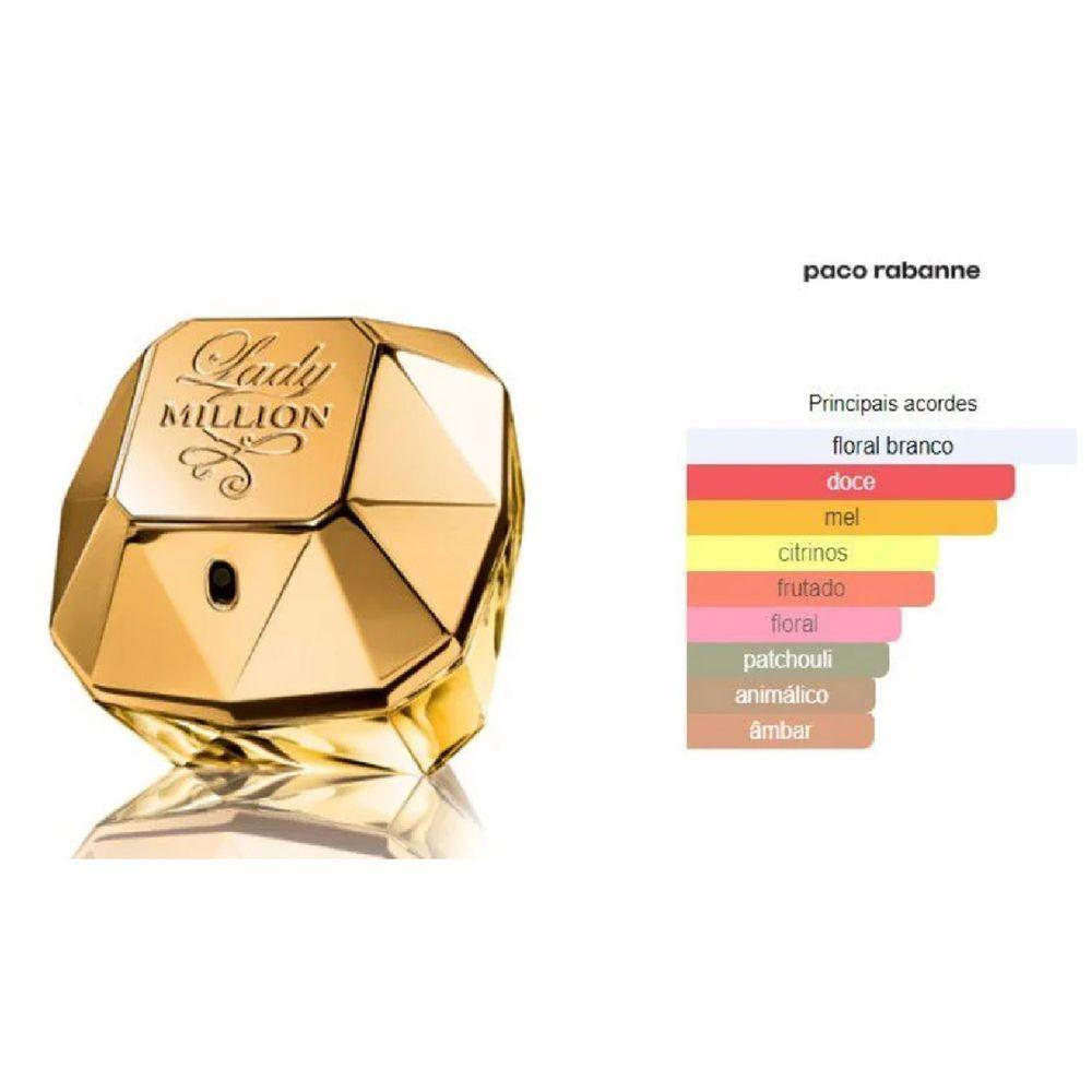Miniatura Perfume Paco Rabanne Lady Million Edp Perfume Feminino 80ml