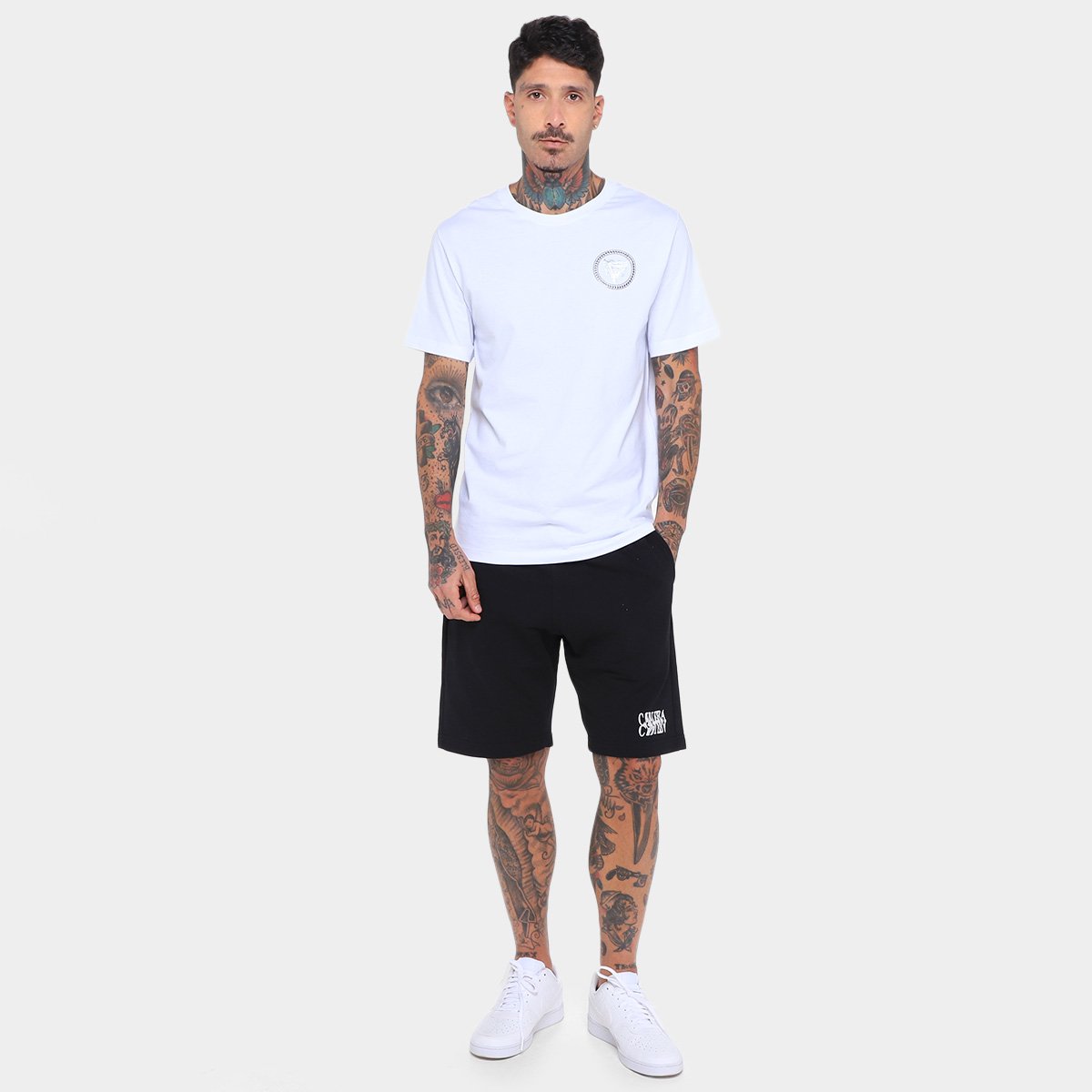 Miniatura Camiseta Cavalera Indie Shine Sing Masculina Branco - M