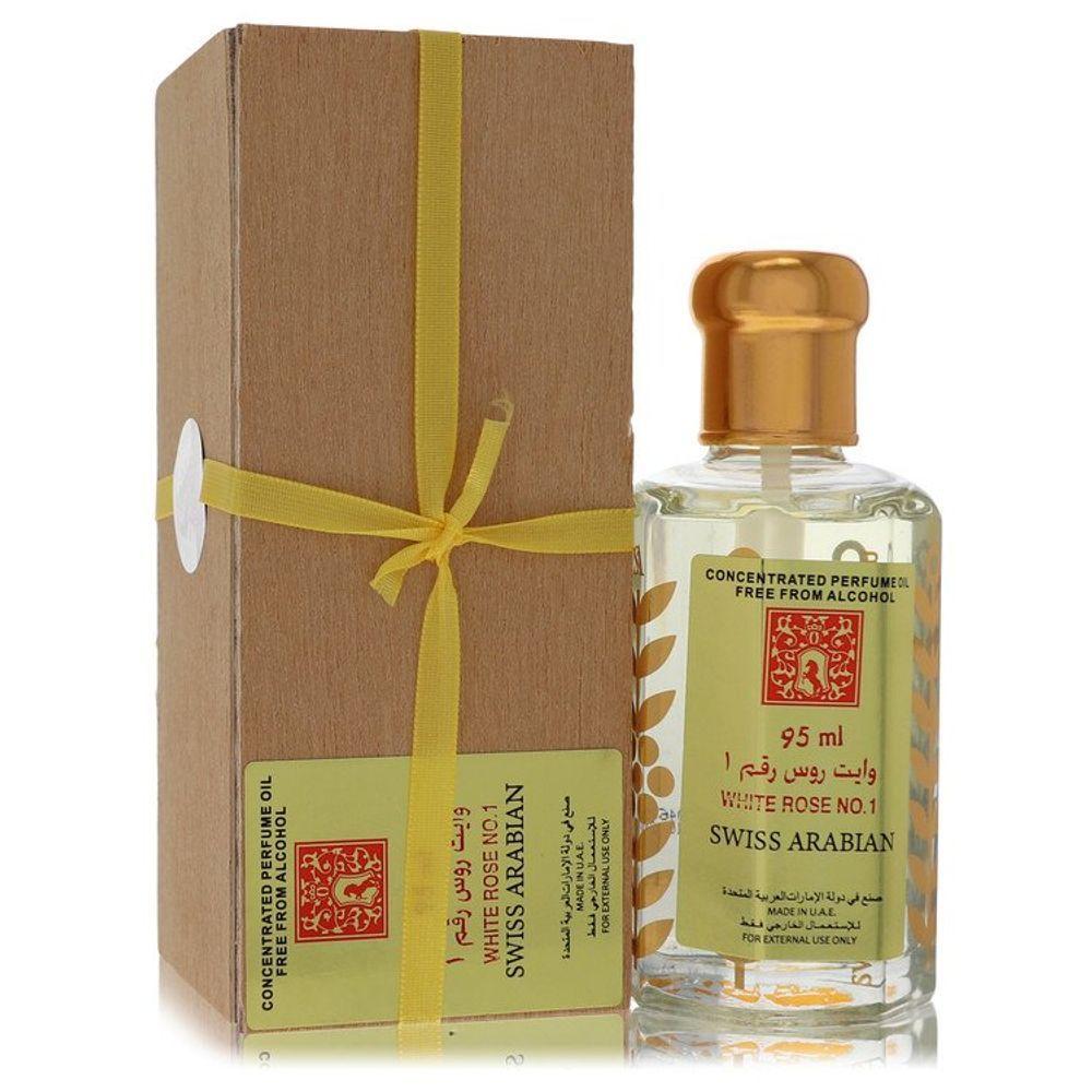 Miniatura Perfume Feminino White Rose No 1 Swiss Arabian 94 Ml óleo De Perfume Concentrado Sem álcool