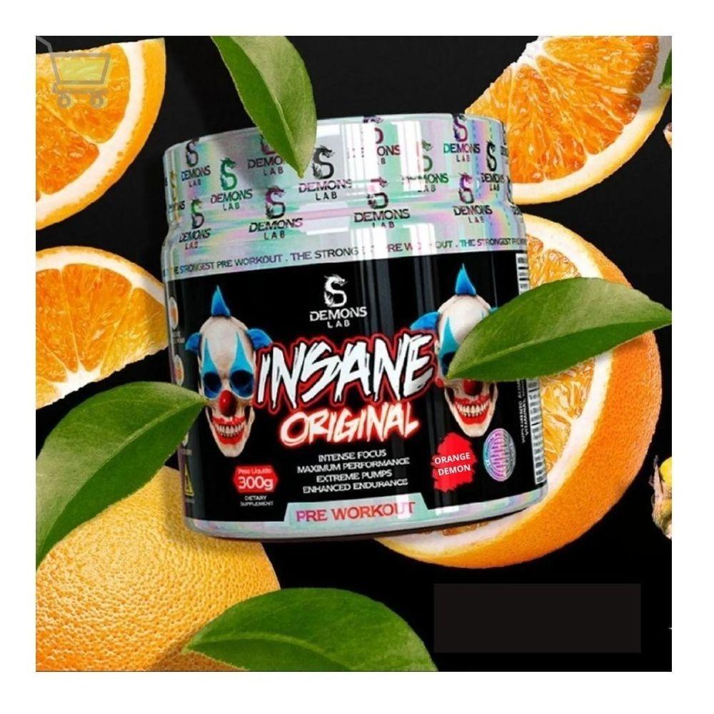 Miniatura Pré Treino Insane Original 300G Demons Lab - Orange