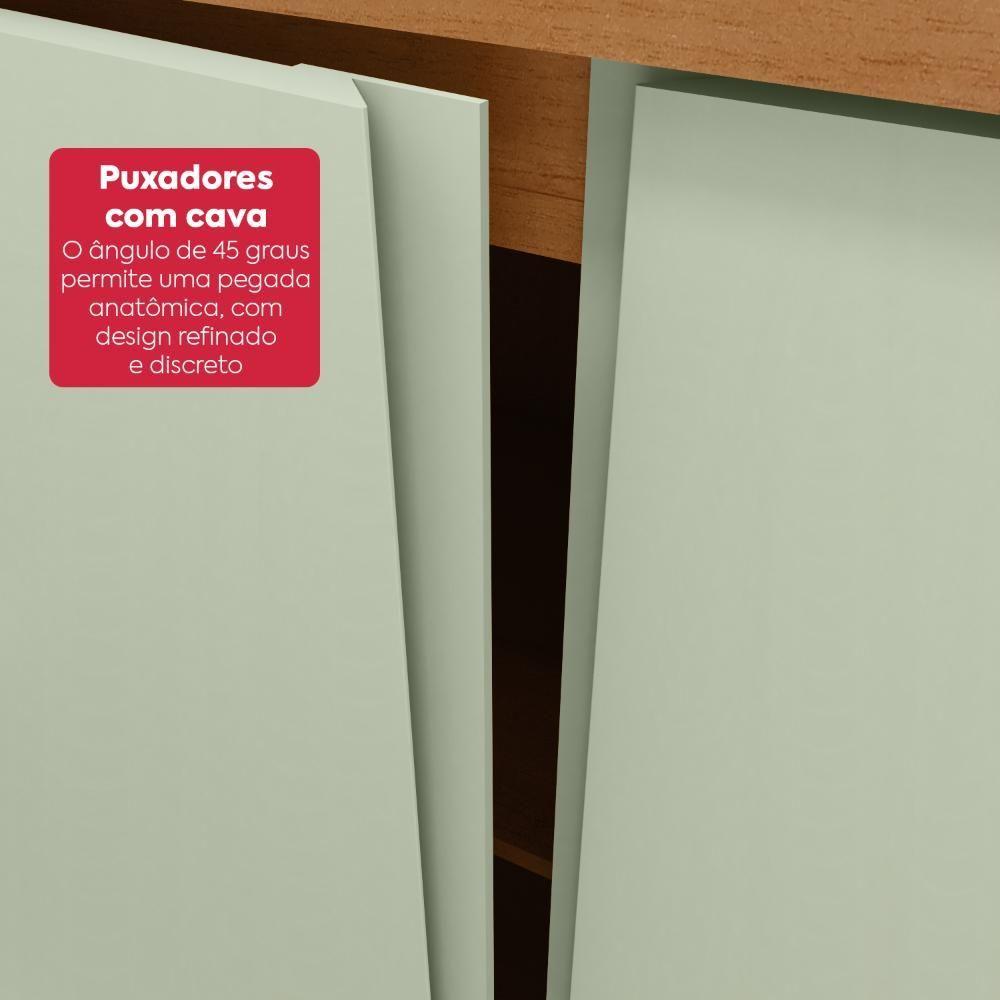 Guarda-roupa Casal 6 Portas Easy Like Amendoa Clean/salvia