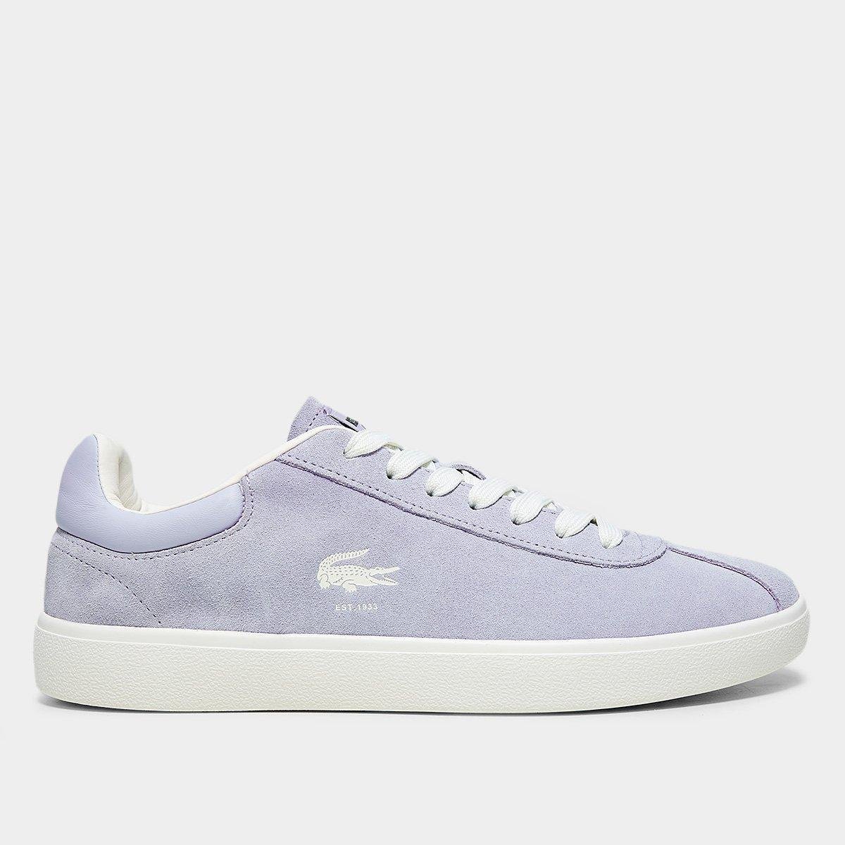 Miniatura Tênis Lacoste Baseshot Feminino Roxo - 34