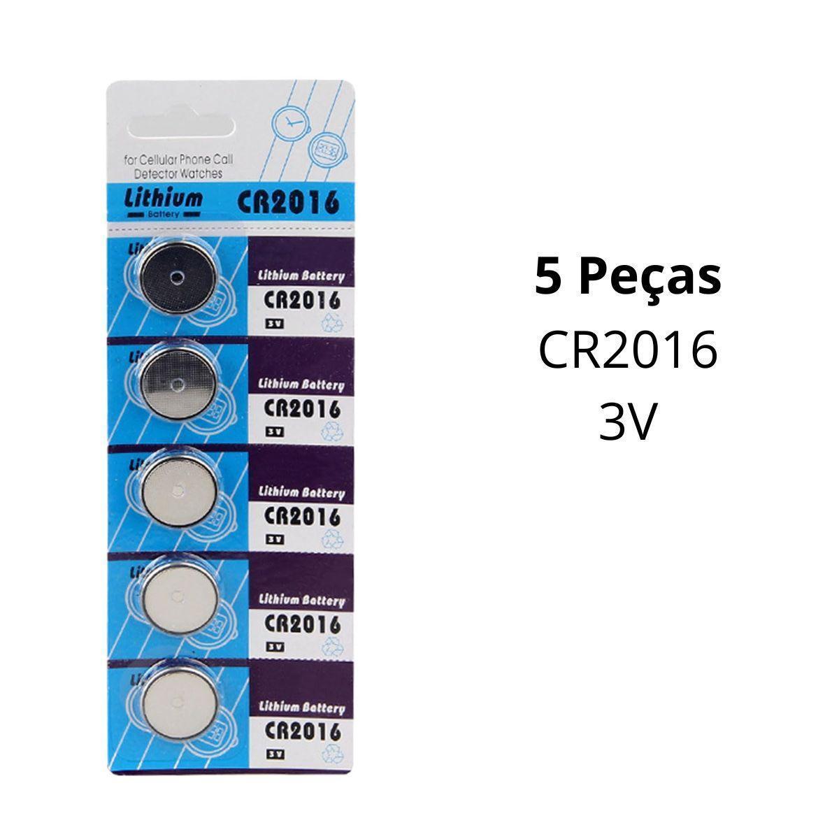 Miniatura Cartela De Bateria Lithium Cr2016 3V Para Relógios Celulares