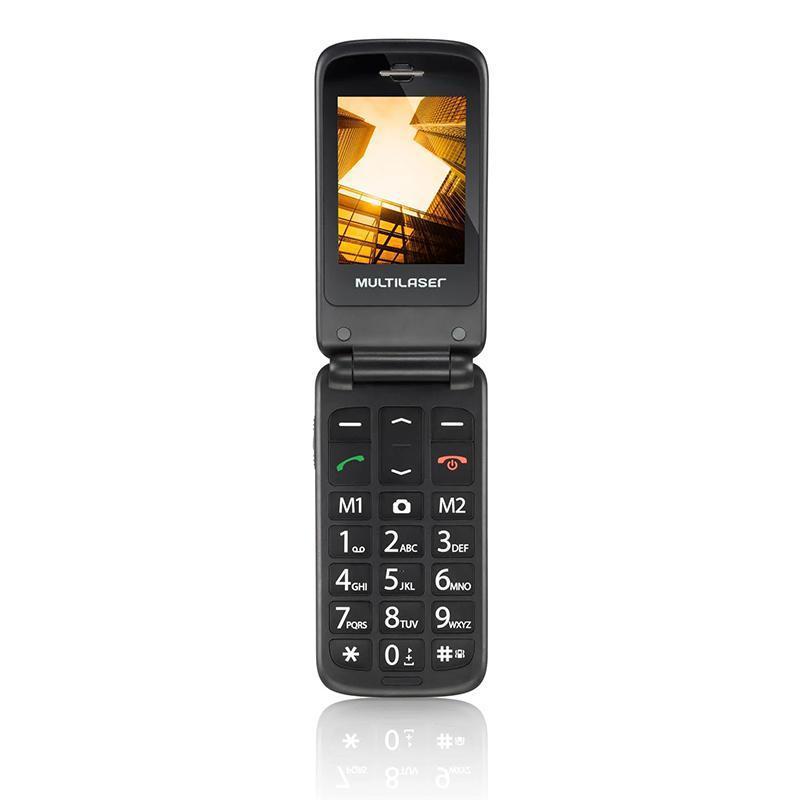 Miniatura Celular Multilaser Flip Vita, Câmera, Rádio, Mp3, Lanterna