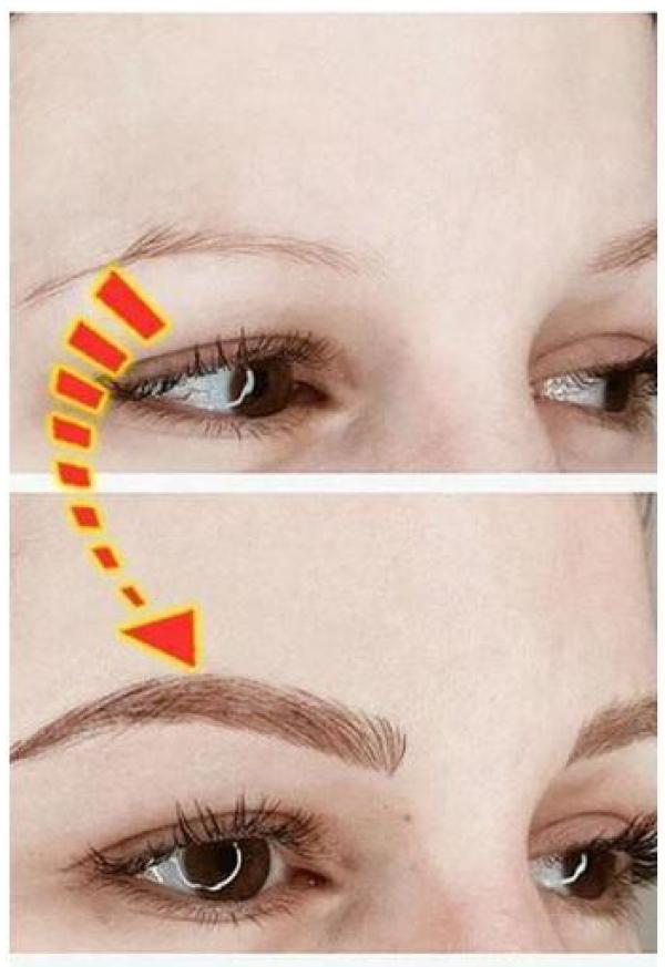 Adesivo Tatuagem Sobrancelha Longa Duração 4D Castanho 03