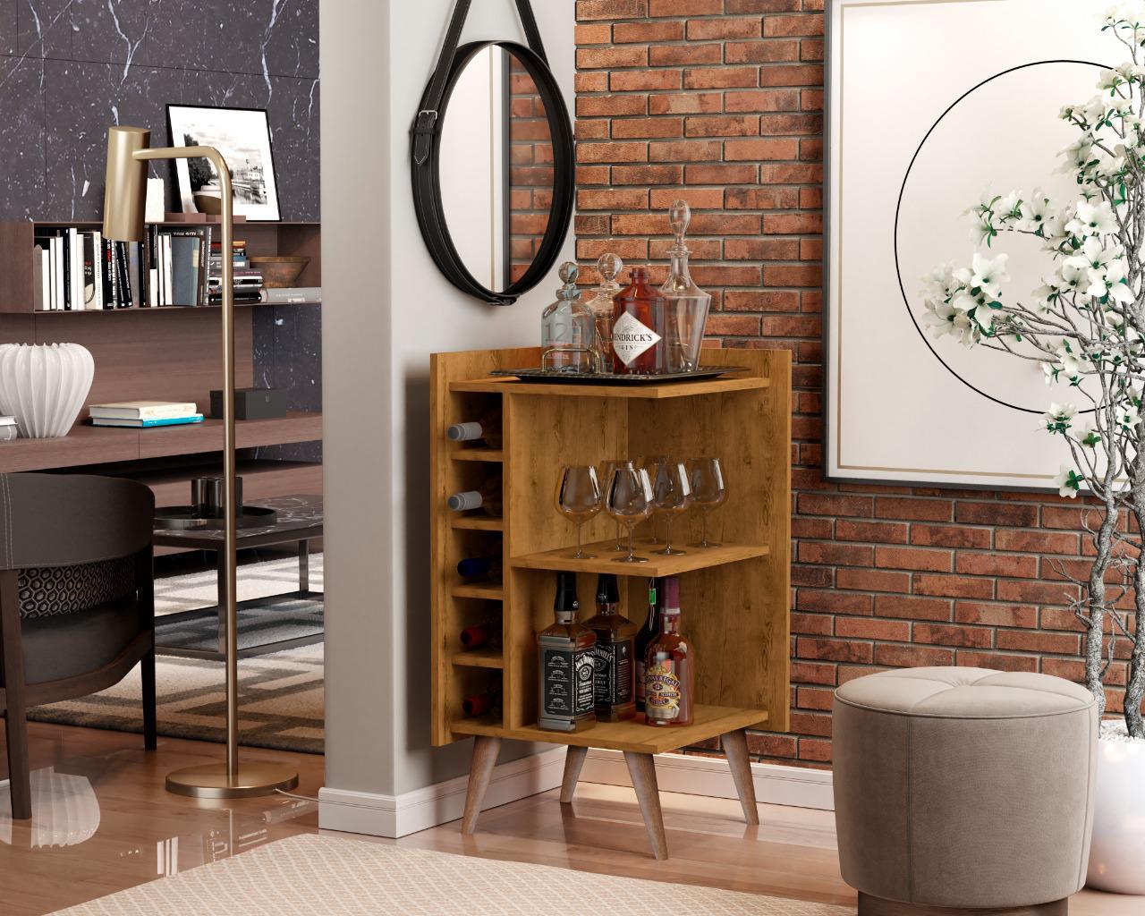 Miniatura Aparador Com Adega Horizontal Canto Pés Palito Santiago Freijó Comprar Moveis Em Casa