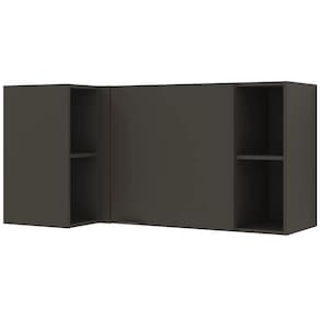 Cozinha Completa Bartira Linea com 11 Portas, 4 Gavetas e 7 Prateleiras - Grafite