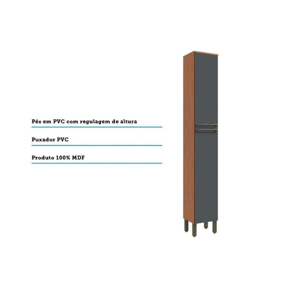 Miniatura Módulo Cozinha Ronipa Nápoli Prime Paneleiro C/ 2 Portas Castanho/branco