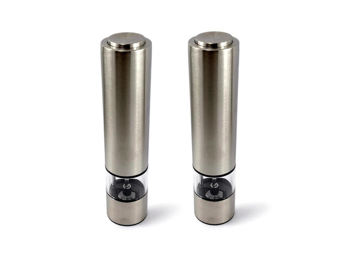 Miniatura Kit 2 Moedor De Sal Pimentas Temperos Especiarias Elétrico