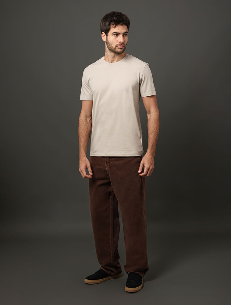 Miniatura Calça Masculina Color 90's Straight Calvin Klein Jeans - Marrom Calça Masculina Color 90's Straight Calvin Klein Jeans Marrom 36