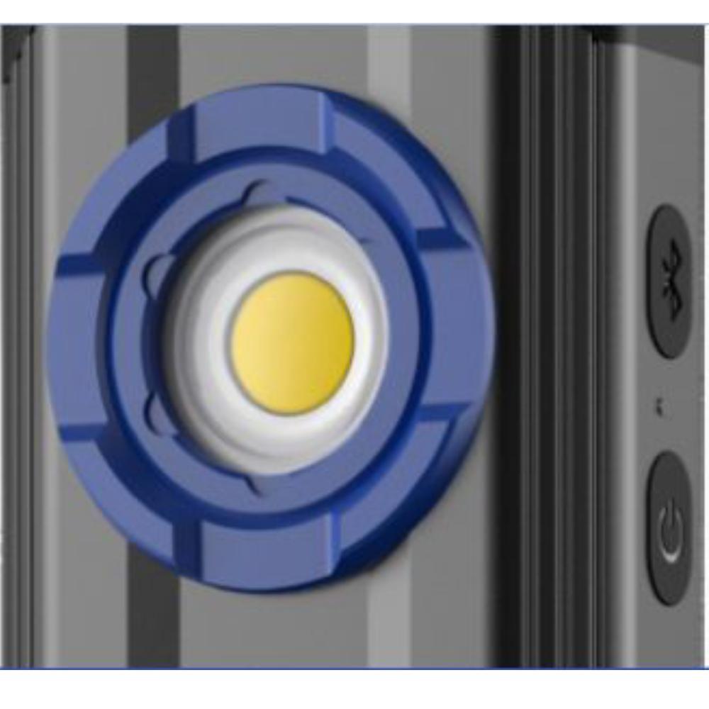 Miniatura Lanterna Cob Led Som Bluetooth Recarregavel Sk058 Spark