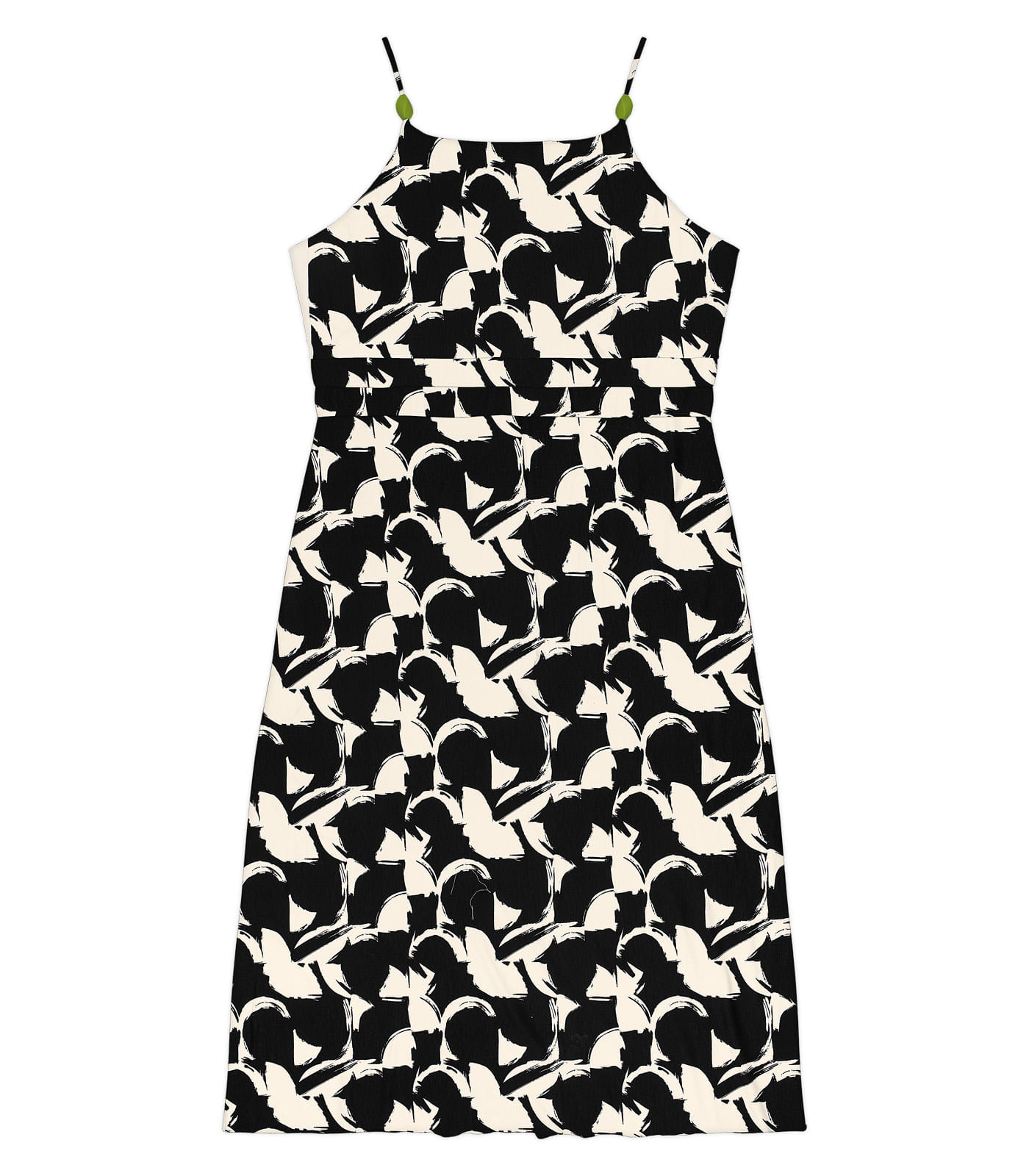 Miniatura Vestido Midi De Alça Plus Size Secret Glam Preto Plus G1