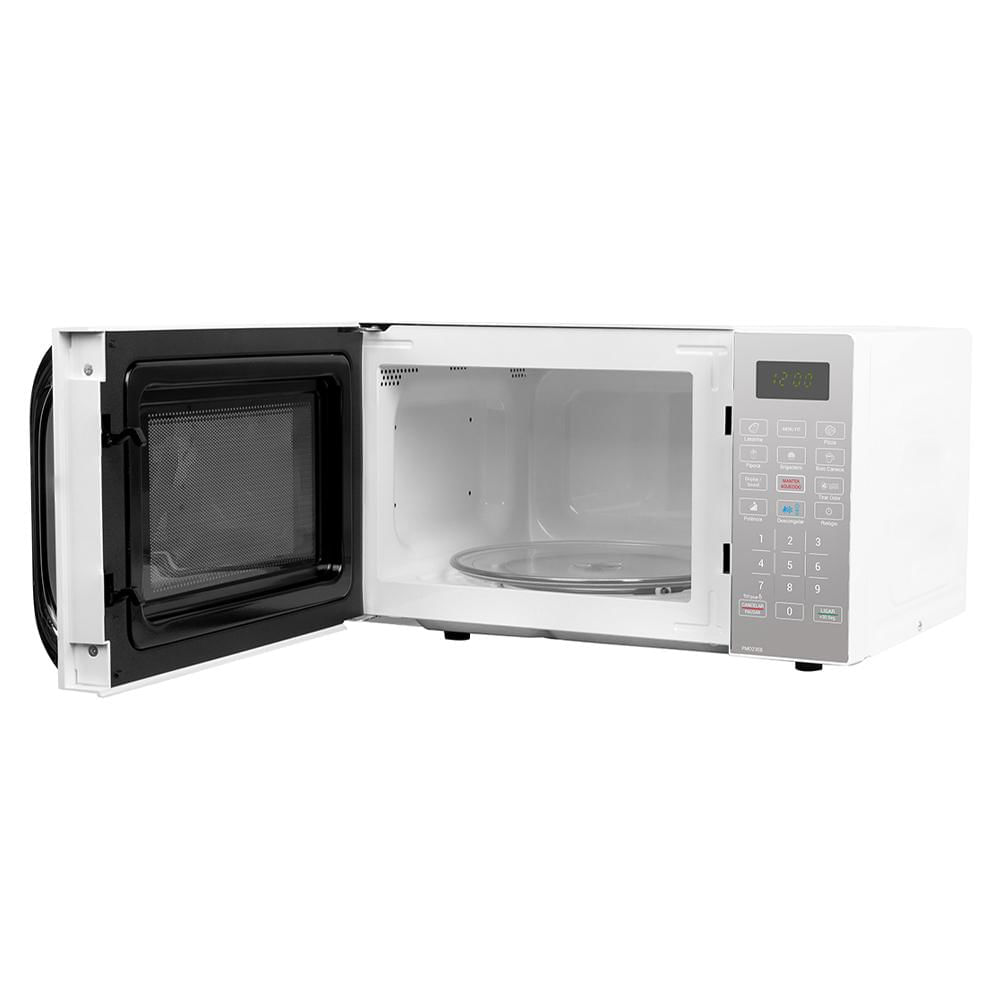 Micro-ondas 20 Litros Espelhado Philco Limpa Fácil PMO23EB Branca 127V 127V