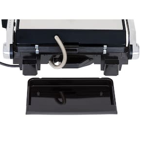 Grill Elétrico Black+Decker G1500G Gourmand Gris 1500W Abertura 180° Chapas Removíveis Antiaderente Inox 110V