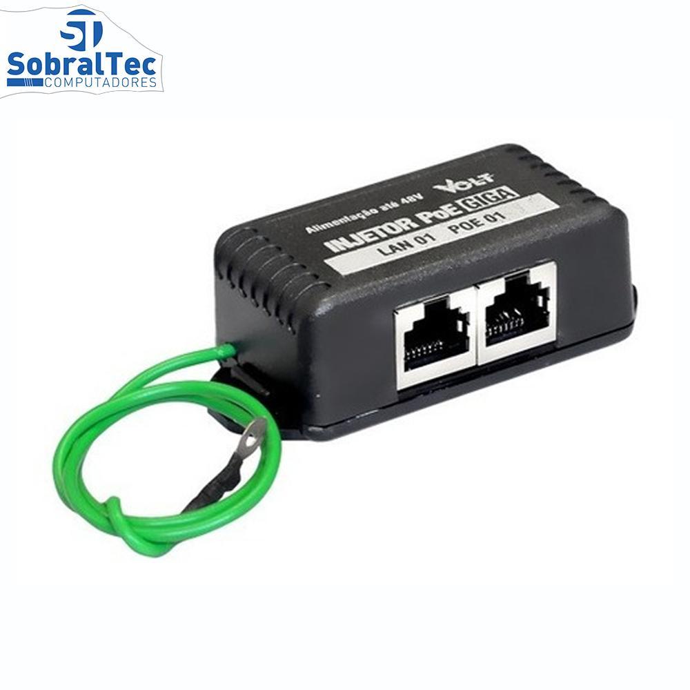 Miniatura Injetor Poe Gigabit 10/100/1000 - 48V- Giga