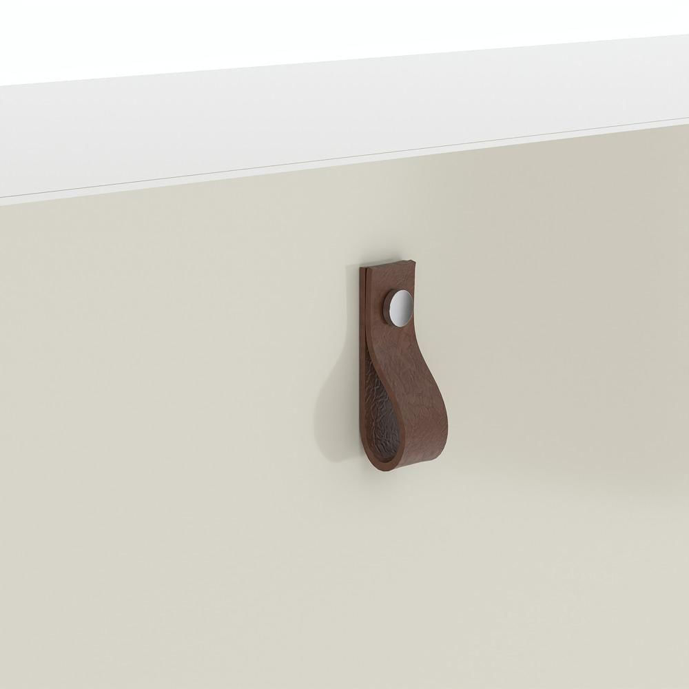 Miniatura Rack Com Painel Ripado Suspenso Para Tv Até 70 Polegadas 2 Portas Grécia 180cm Off White E Nature