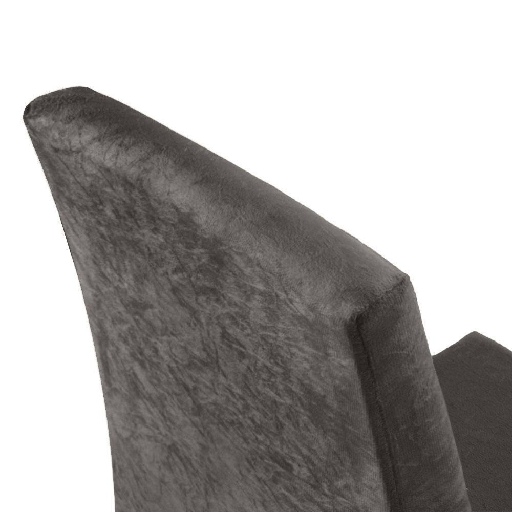 Kit 2 Cadeiras De Jantar 4256 Rustic/silver Madesa Rustic/silver