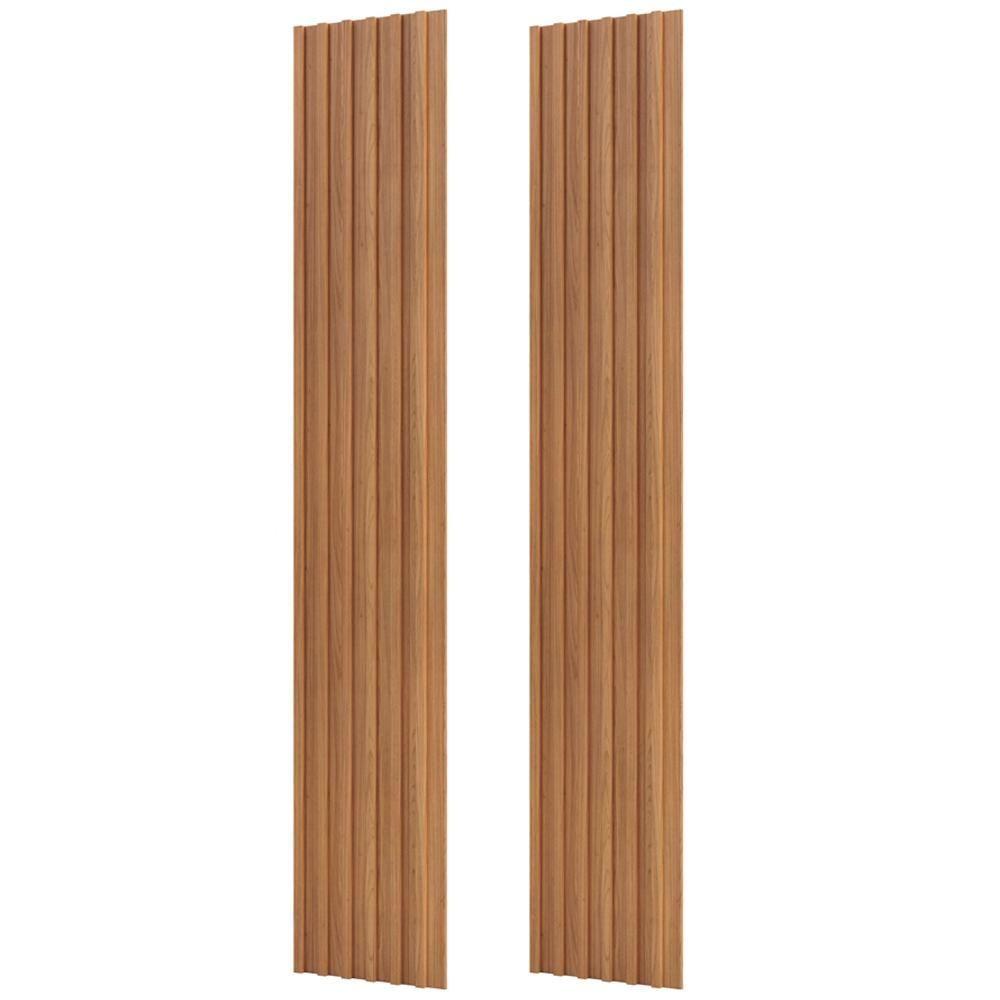 Miniatura Painel Ripado De Madeira Para Sala Quarto 89x183cm Bairon D03 Freijó - Lyam Decor