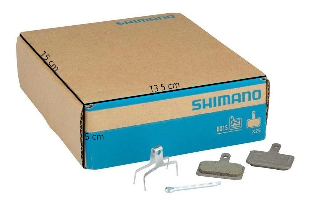 Miniatura Caixa 25 Pares De Pastilhas De Freio Shimano B01S De Resina