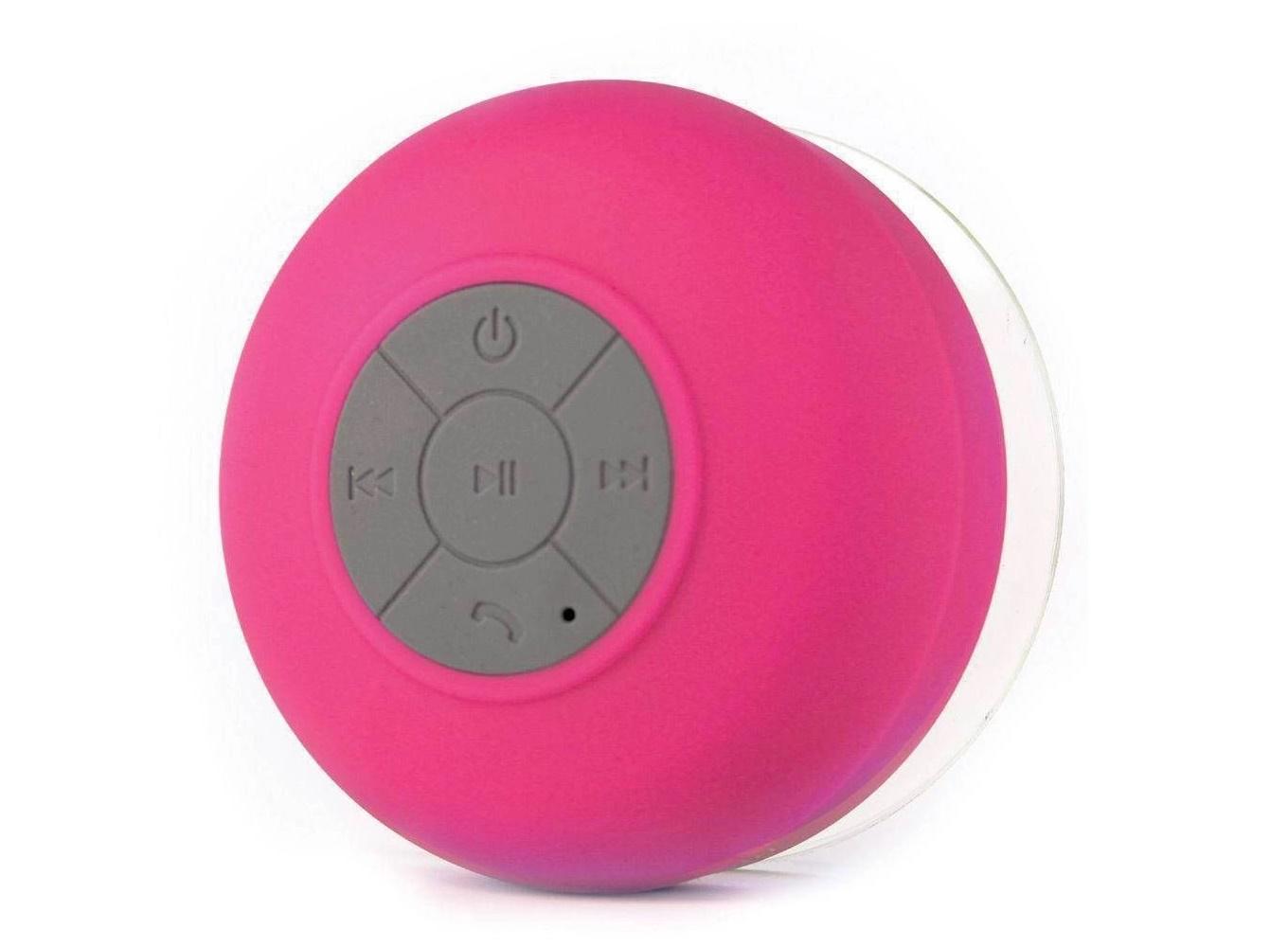 Miniatura Caixa Som Banheiro Prova Dágua Bluetooth - Rosa À prova d'água - Bluetooth - Caixa de som - 3 w