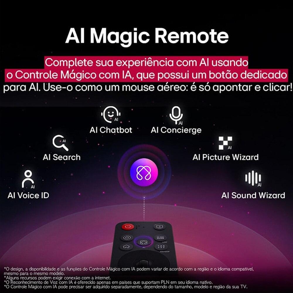 Smart TV LG 60 Polegadas UHD AI 4K UA85 2025
