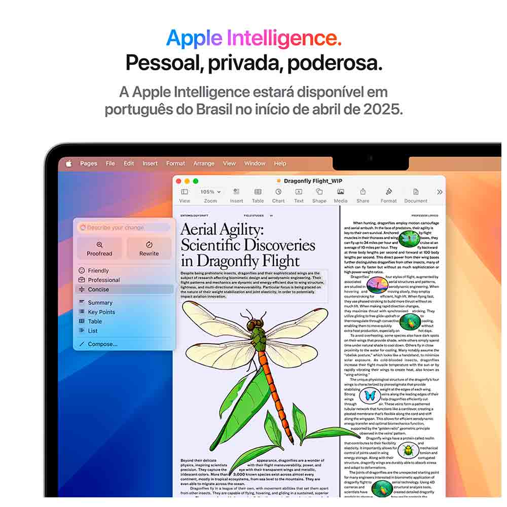 Miniatura Notebook Apple MacBook Air 13,6" M4 (CPU de 10 núcleos, GPU de 10 núcleos, 24GB RAM, 512GB SSD) - Estelar Bivolt