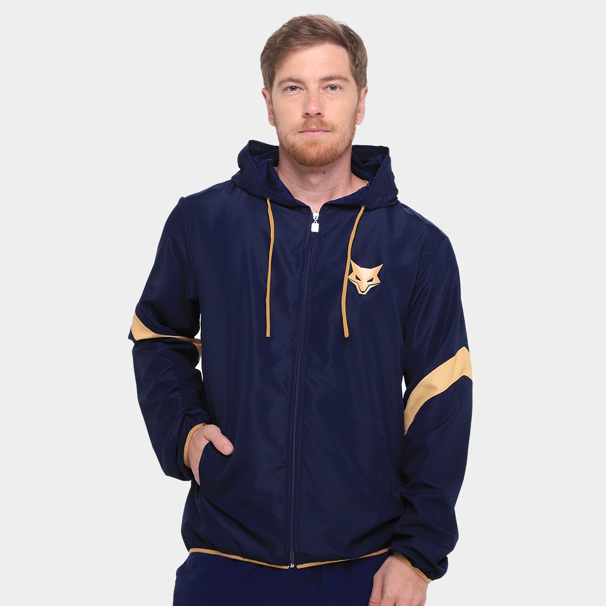 Miniatura Jaqueta Corta Vento Cruzeiro Masculina Marinho - EGG