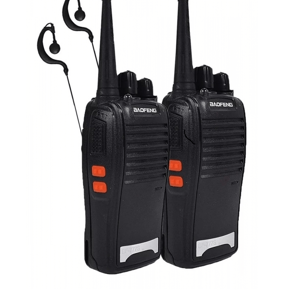 Rádio Comunicador Walk Talk Baofeng BF-777s de 16 Canais Sem Fio