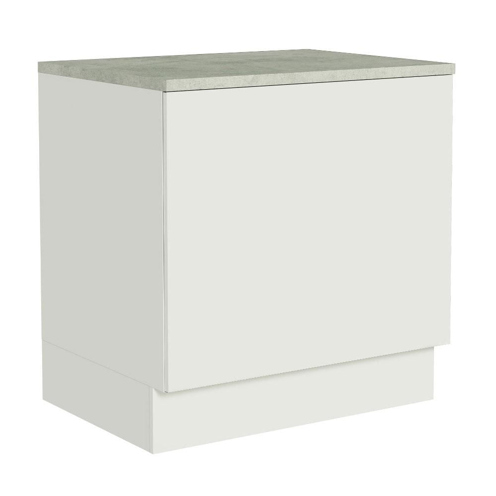 Miniatura Balcão para Forno de Embutir 80 x 60 cm Com Tampo Madesa Branco